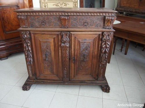 Credenza due porte noce - a,