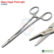 Dentale Mayo Hegar Porta aghi 14 cm Pinza chirurgica sutura veterinaria Portaghi