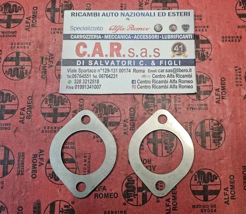 Coppia guarnizioni scarico - guarnizioni,