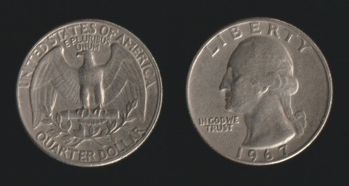 Usa quarter dollar 1967 - usa,