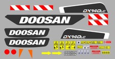 Doosan dx140lc decalcomanie - dx140lc,