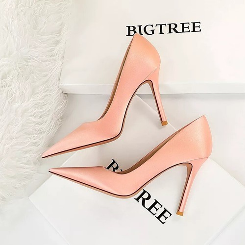 Decolte scarpe donna rosa raso
