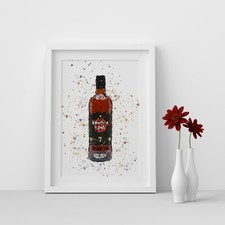 Bottiglia rum scuro havana - di,
