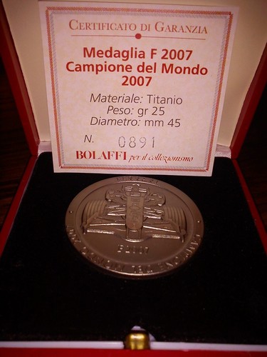 Medaglia celebrativa ferrari - medaglia,