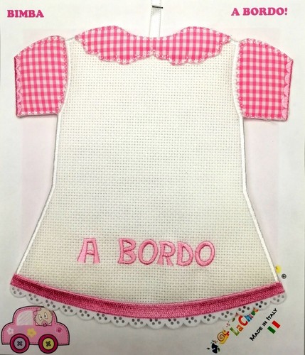Bimbo bordo tela - a, aida