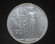 ITALY 1957-R 100 LIRE KM96.1
