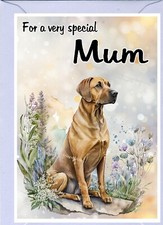 Carta vuota cane Rhodesian Ridgeback (6" x 4") "Per MAMMA" ideale festa della mamma