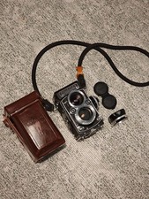 Rolleiflex 2.8F Carl Zeiss Planar 80 mm f2.8 e borsa in pelle