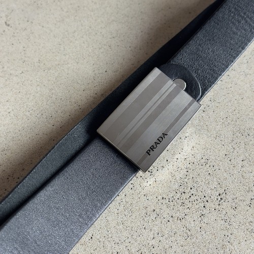 Prada cintura uomo pelle nera - uomo,