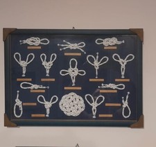 quadro nautico LE GASSE  handcraft artigianale con nodi marinari