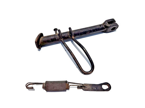 Cavalletto laterale con - cavalletto, molla
