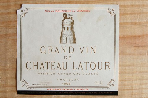 étiquette rare château - Étiquette,