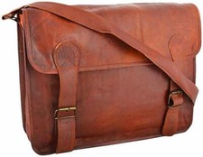 Originale Vintage Pelle Cartella Messenger Uomo Valigetta Portatile Borsa