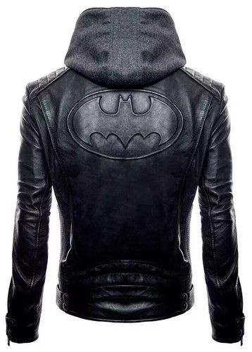 Giacca pelle batman nera - batman, da