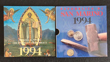 San Marino Serie Completa Monete Divisionali  1000 Lire Argento Anno 1994 Fds