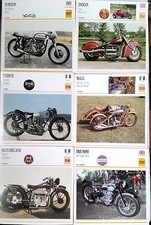 j) Lot 6 fiches photos MOTO