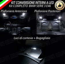 KIT LED INTERNI BMW SERIE 3 E46 (PLAFONIERA ANT+POST+PORTAOGGETTI+BAGAGLIAIO)