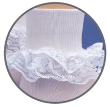 Calze eleganti bianche pizzo