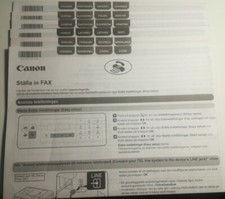 ISTRUZIONI CANON FAX MULTIFUNZIONE IN 24 LINGUE- ORIGINALE - RARITÀ VINTAGE