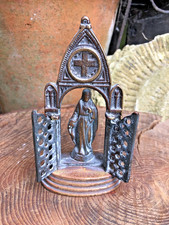 Antique Bronze triptych statue