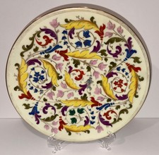 PIATTO LIMOGES ORO DIPINTO A