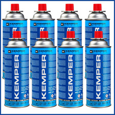 8X Bomboletta cartuccia ricarica Gas butano fornello da campeggio 227gr kemper