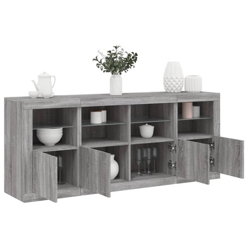 Credenza con luci led - credenza, grigio