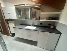 Mobile Bagno Con Specchio Contenitore 