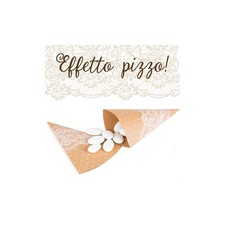 Coni Carta Kraft Decorati Riso