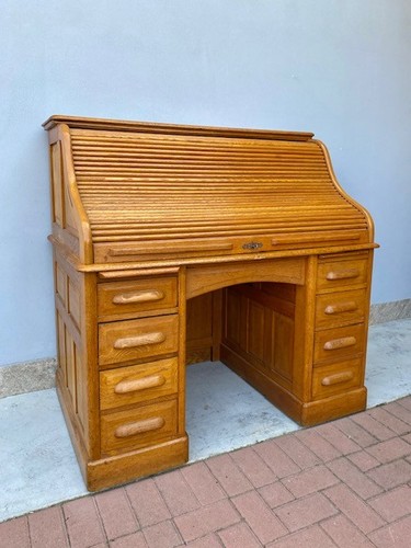 Scrittoio rullo rovere - scrittoio,