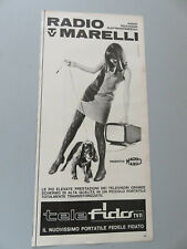 Pubblicità su pag. originale anni 50/60 Advertising vintage Radio Marelli