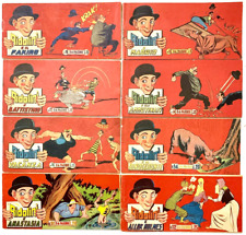 RIDOLINI SERIE ROSSA Lotto di 8 strisce originali il n. 112 con FIGURINE Ottimi