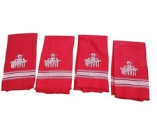 Tovaglioli vintage rossi in