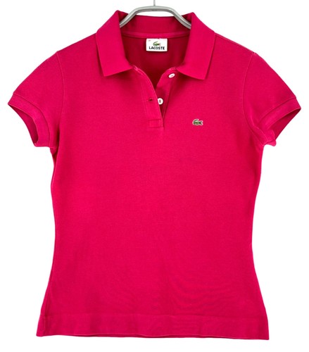 Lacoste polo donna rosa - lacoste,