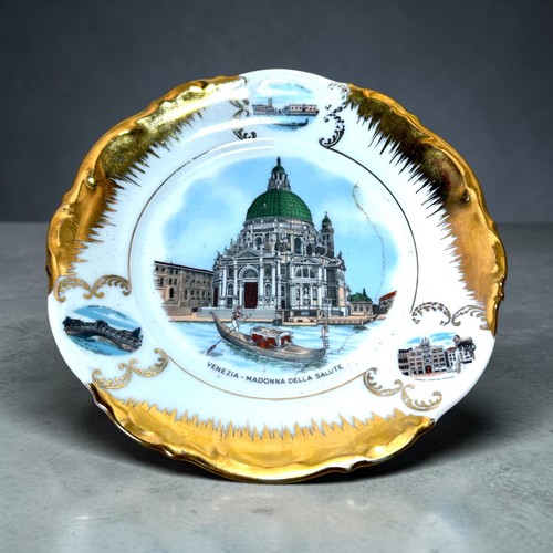 Piatto ricordo vintage venezia - ricordo,