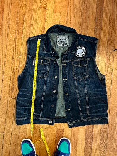 Gilet vintage harley davidson - gilet,