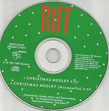 Men of Vizion RIFF Christmas Medley ACCAPELLA PROMO RADIO DJ CD Single Vision