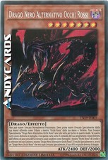 DRAGO NERO ALTERNATIVO OCCHI ROSSI • Segreta Prismatica TN19 IT005 • Lim