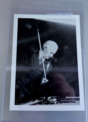 Autografo willie mosconi - autografo,