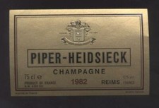 ÉTIQUETTE CHAMPAGNE PIPER