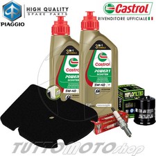 Tagliando PIAGGIO Vespa 250 GTS 2005-2016 / Kit Olio Castrol + Filtri + Candela