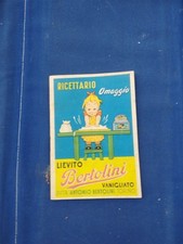 RICETTARIO LIEVITO BERTOLINI VANIGLIATO DITTA ANTONIO BERTOLINI TORINO 