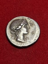 MONETA ROMANA REPUBBLICANA ANTICA RARA COLLEZIONE GENS AEMILIA