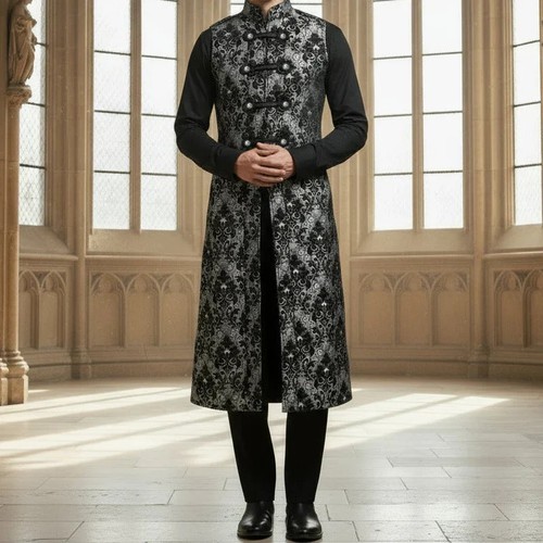 Men fashion long gothic - men's,