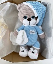 Crochet bear plush toy - ,
