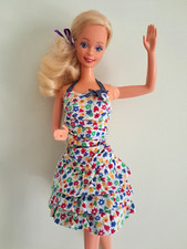 Abito a fiori Vintage per Barbie e altre Fashion Dolls-NO DOLL