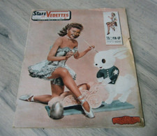 Ancienne Revue Pin-Up Stars & Vedette n° 47avec Poster année 50
