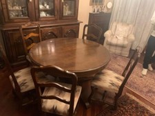 Tavolo rotondo allungabile con