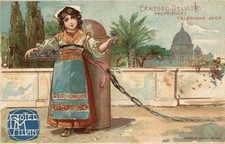 ROMA - Hotel de Milan - Costume Romano - Pubblicitaria, Advertising - VG - PU203