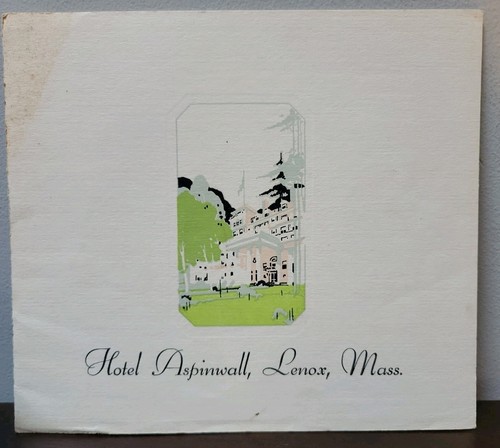 Brochure hotel aspinwall - hotel, anni